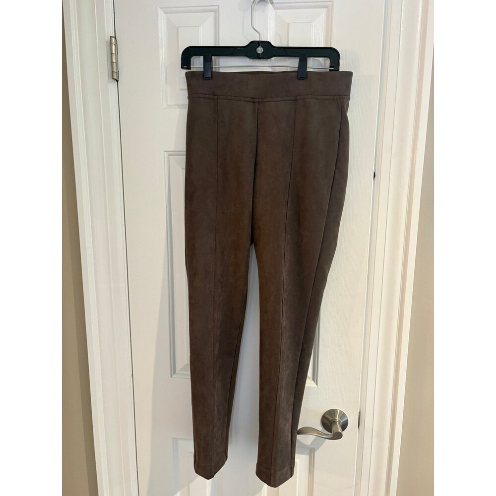 Andrew Marc Brown Faux Suede Pull On Pants Size Small